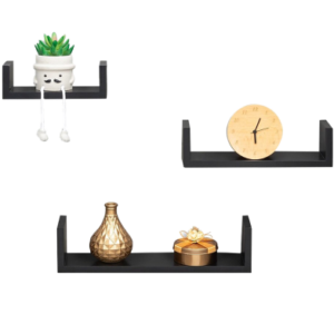 Creative Furniture Modern Floating Shelves for Home, Office - Wall Mounted Bookshelf, Storage for Books and Décor