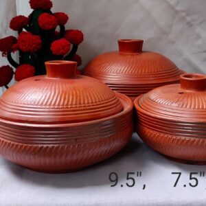 ঢাকনা সহ তিন বাটি কারি সেট