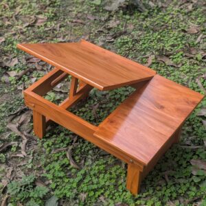 2-Part Wooden Bed Table (Multi-Purpose)