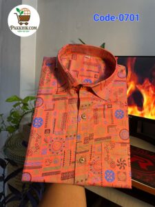 Premium Arong Cotton Half Sleeve Shirt For Men